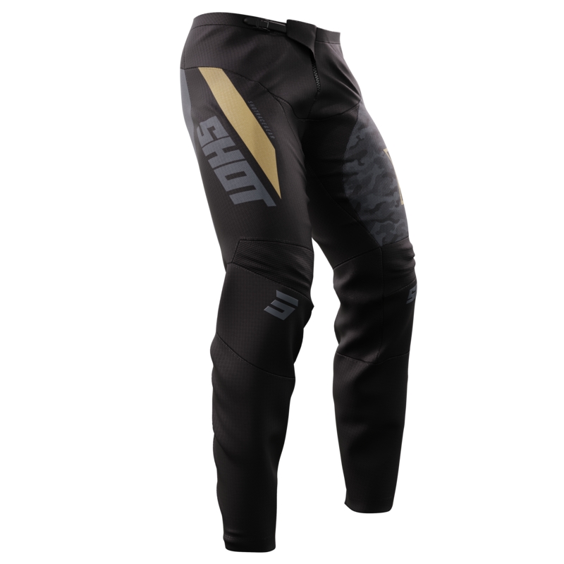 Pantalón Motocross Shot Devo Matrix oro liquidación