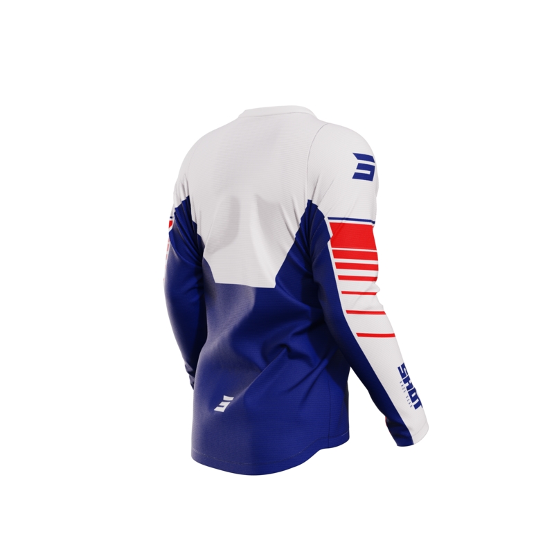 Maillot motocross Shot Devo Peak azul liquidación