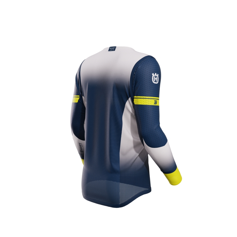 Camiseta motocross Shot Aerolite Husqvarna LE azul venta liquidación