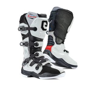 Botas de moto Eleveit X-Tarmac blancas y negras