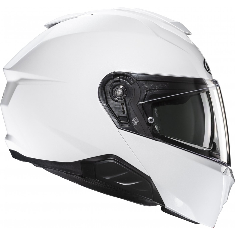 Casco de moto abatible HJC i91 Solid blanco perla