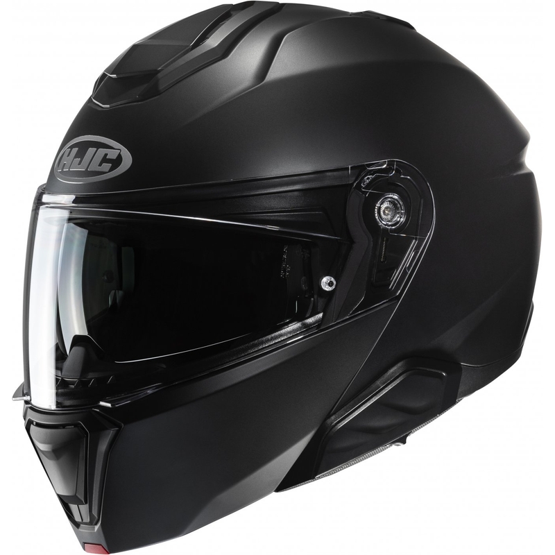 Casco de motocicleta abatible HJC i91 Solid semiplano negro