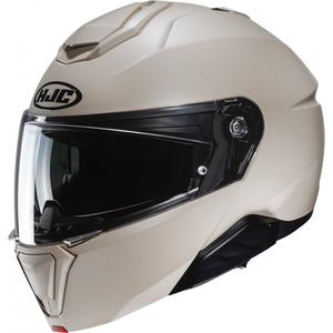 Casco de moto abatible HJC i91 Solid beige