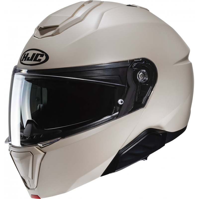 Casco de moto abatible HJC i91 Solid beige
