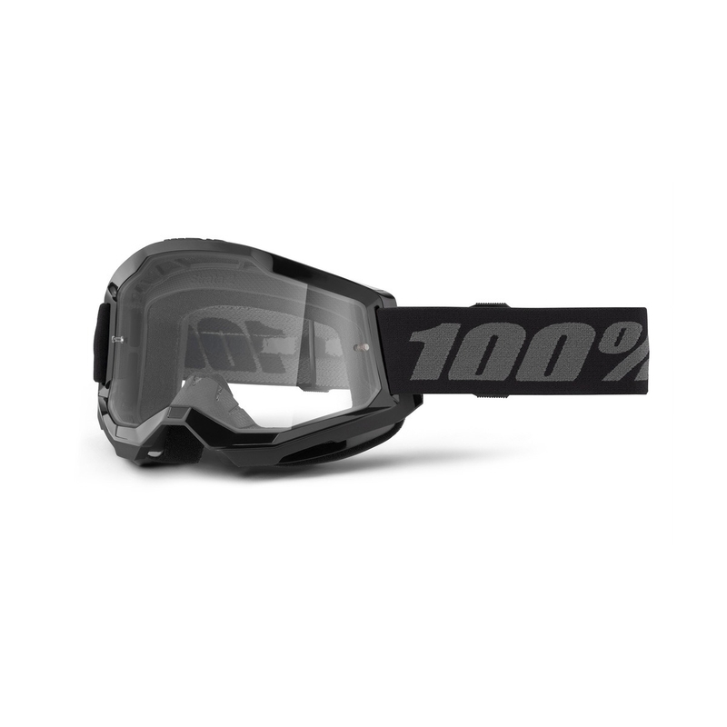 Gafas motocross 100% STRATA 2 Nuevo negro (plexi transparente)