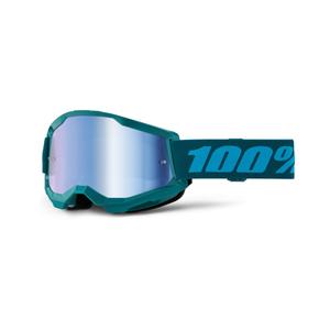 Gafas motocross 100% STRATA 2 New Stone azul (plexi azul)