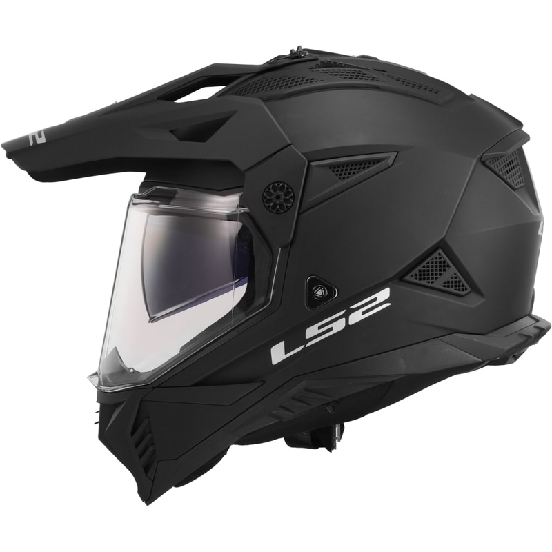 Casco de moto enduro LS2 MX702 PIONEER II negro mate