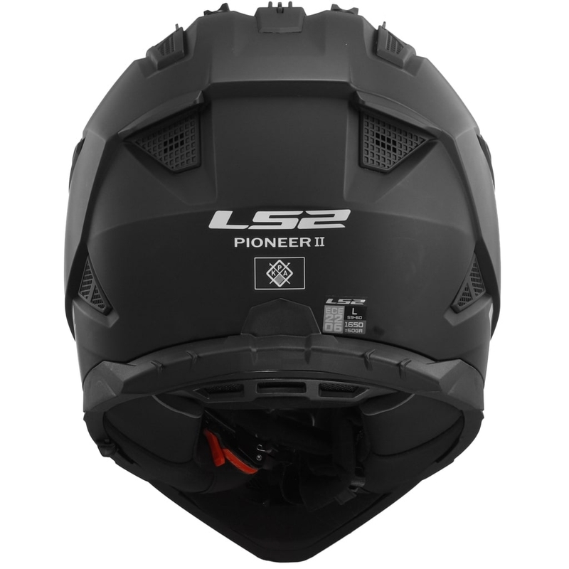 Casco de moto enduro LS2 MX702 PIONEER II negro mate