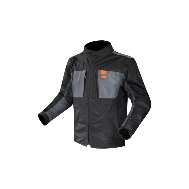 Chaqueta de moto LS2 TITANIUM azul-naranja