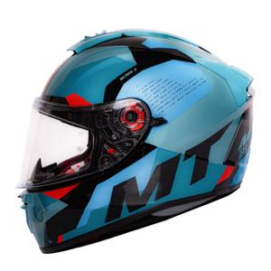 Casco de moto integral MT Blade 2 SV Fade E17 negro-rojo-azul liquidación