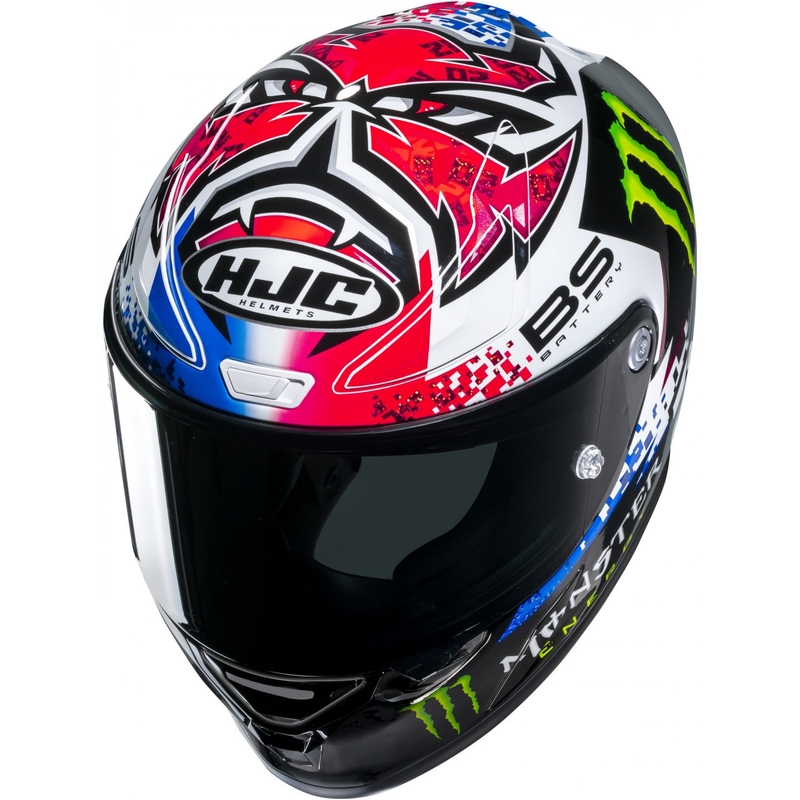 Casco integral de moto HJC RPHA 1 Quartararo Le Mans Sp MC21 negro-blanco-rojo