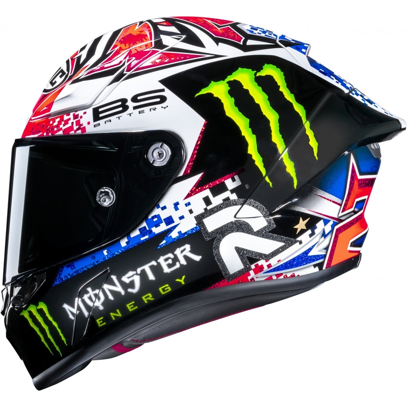 Casco integral de moto HJC RPHA 1 Quartararo Le Mans Sp MC21 negro-blanco-rojo