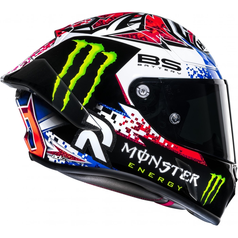 Casco integral de moto HJC RPHA 1 Quartararo Le Mans Sp MC21 negro-blanco-rojo