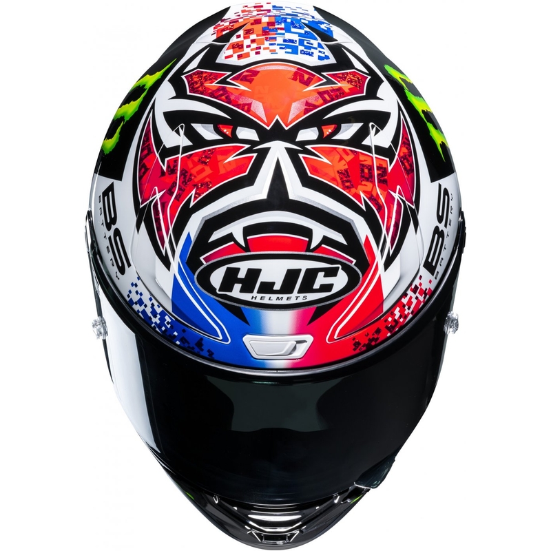 Casco integral de moto HJC RPHA 1 Quartararo Le Mans Sp MC21 negro-blanco-rojo