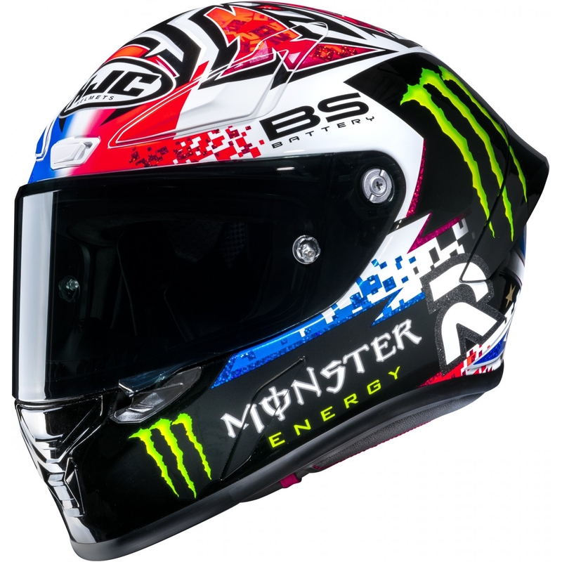 Casco integral de moto HJC RPHA 1 Quartararo Le Mans Sp MC21 negro-blanco-rojo