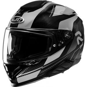 Casco integral de moto HJC RPHA 71 Carbon Hamil MC5 negro/gris