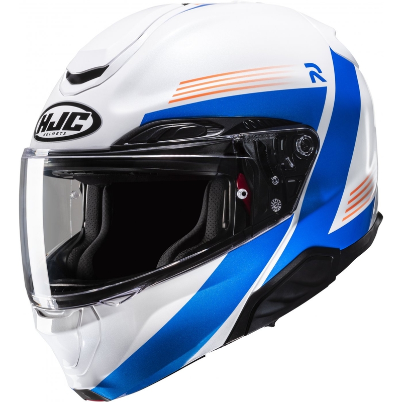 HJC RPHA 91 Abbes MC27 Casco Moto Modular Blanco Azul Online liquidación