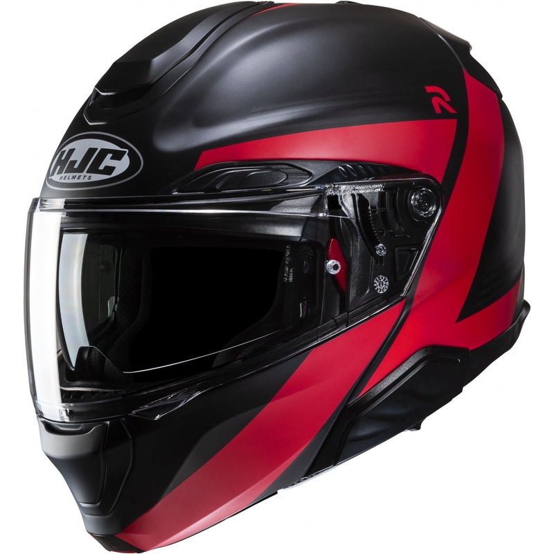 Casco de moto HJC RPHA 91 Abbes MC1SF negro y rojo