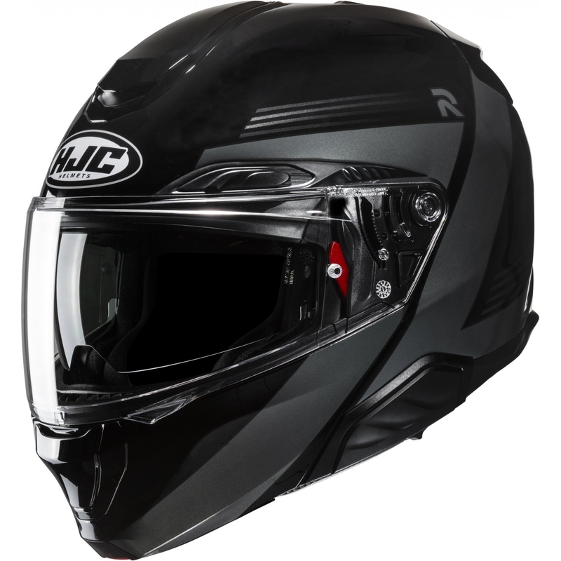 Casco de moto abatible HJC RPHA 91 Abbes MC5 negro-gris