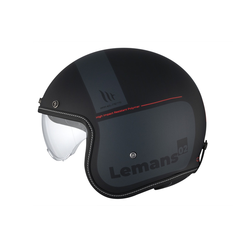 Casco de moto abierto MT Le Mans 2 SV Quality B2 negro mate liquidación