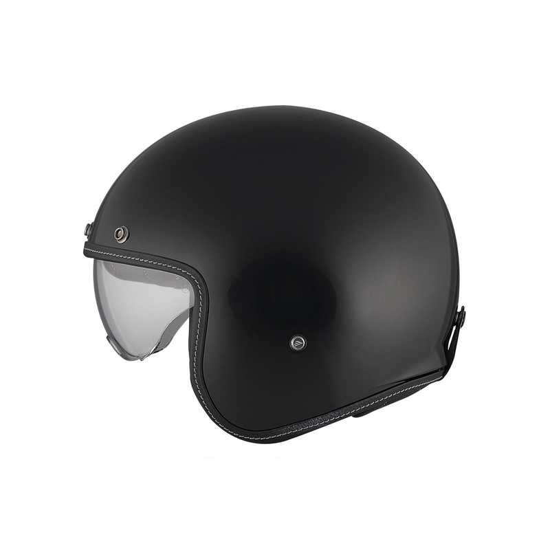 Casco de moto abierto MT Le Mans 2 SV S SOLID A1 negro brillante