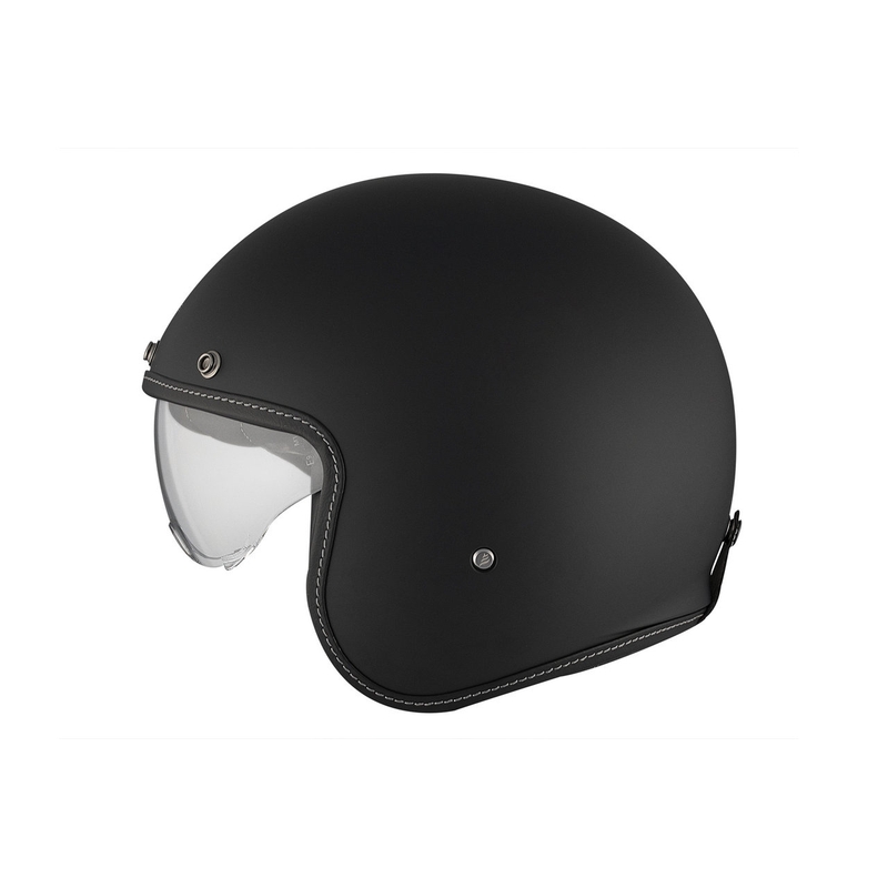 Casco de moto abierto MT Le Mans 2 SV S SOLID A1 negro mate
