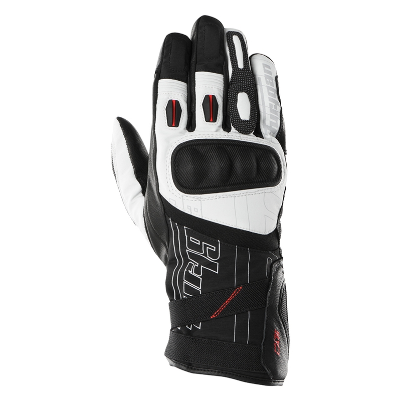 Guantes de moto Furygan Nomad en blanco y negro