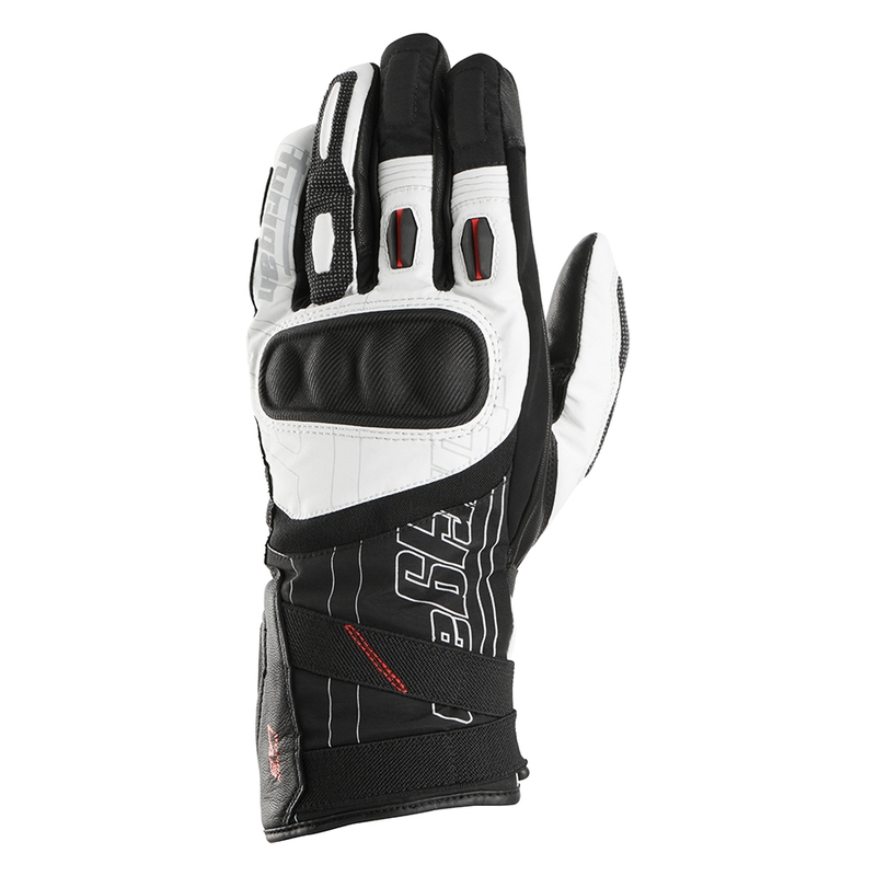 Guantes de moto Furygan Nomad en blanco y negro