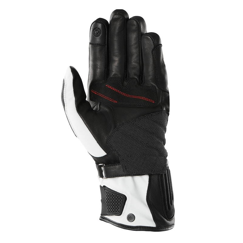 Guantes de moto Furygan Nomad en blanco y negro