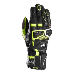 Guantes de moto Furygan Styg 20 x Kevlar negro-amarillo fluo-blanco