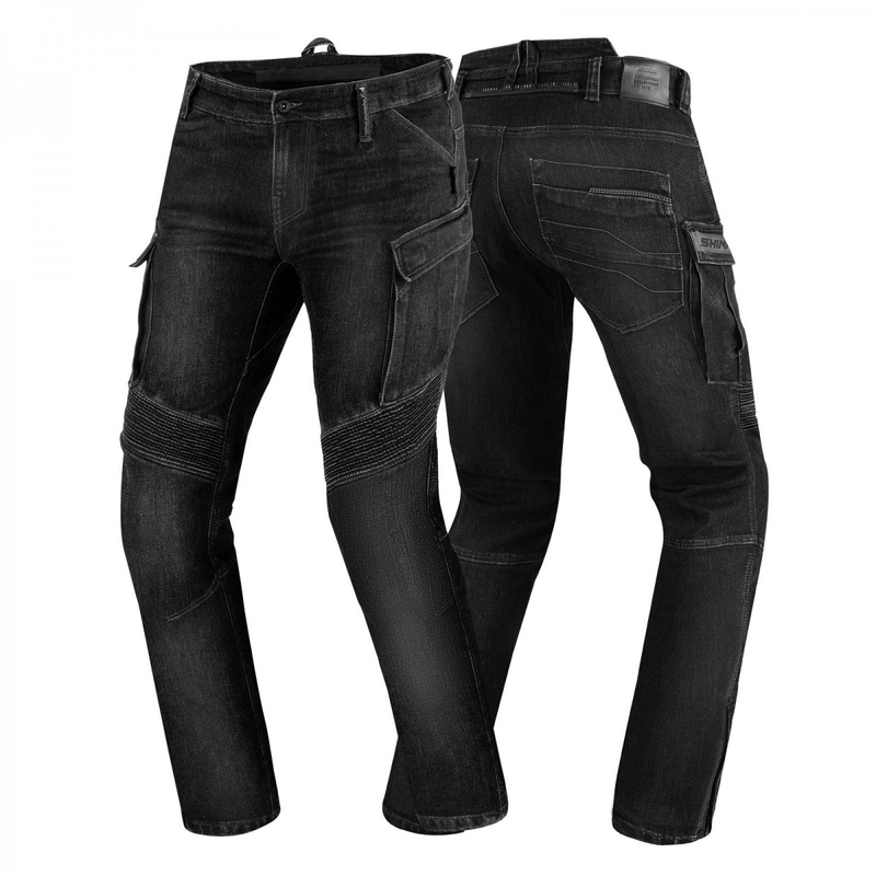 Vaqueros de moto Shima GIRO 2.0 URBAN negro lavado liquidación