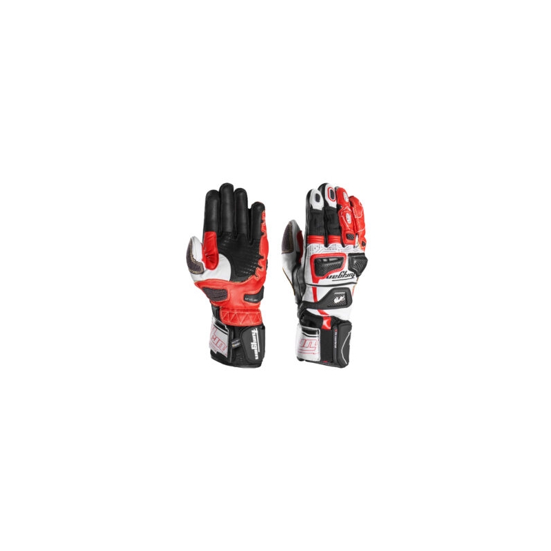 Guantes de moto Furygan Styg 20 x Kevlar negro-blanco-rojo