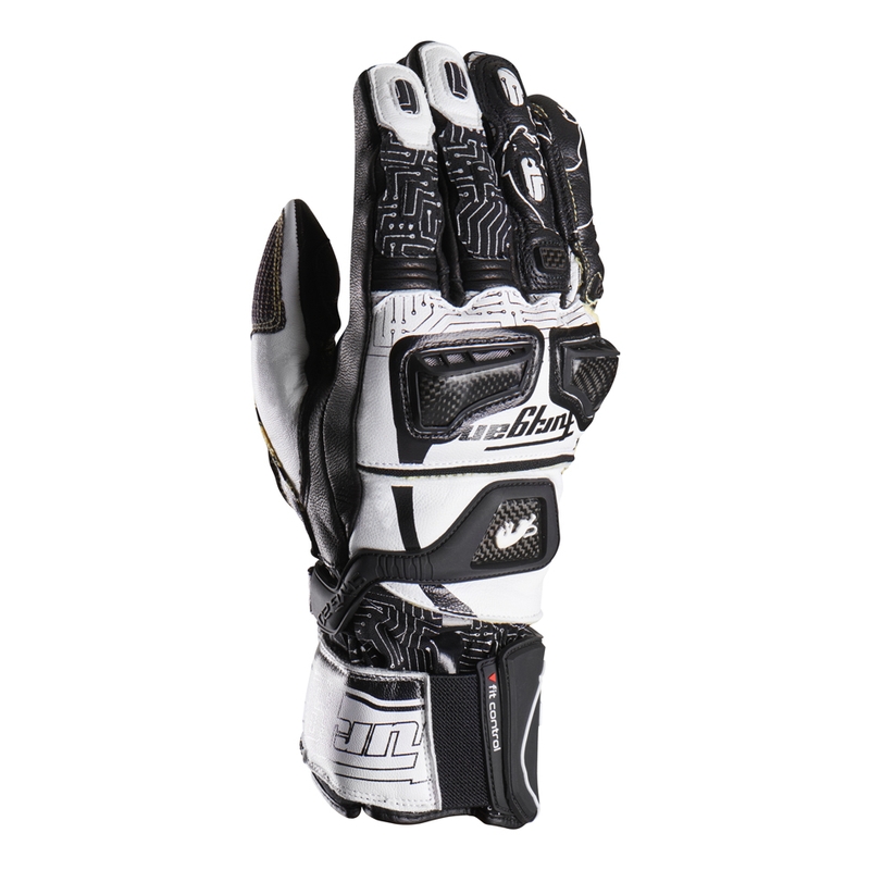 Guantes de moto Furygan Styg 20 x Kevlar blanco-negro