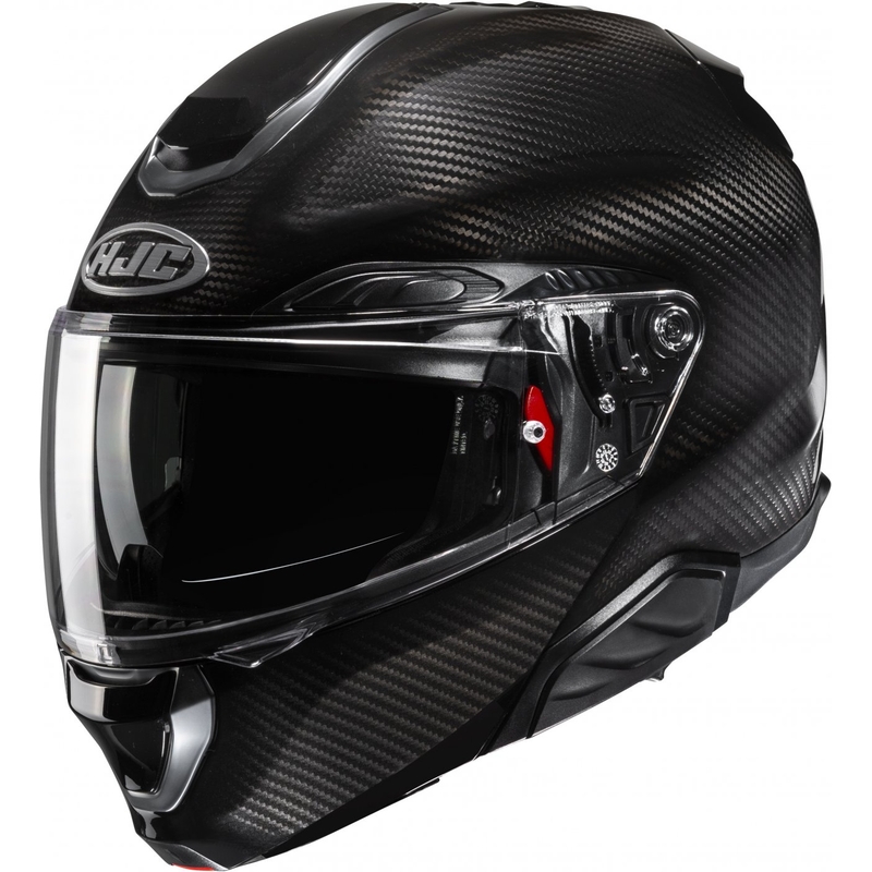 Casco de moto abatible HJC RPHA 91 CARBON negro