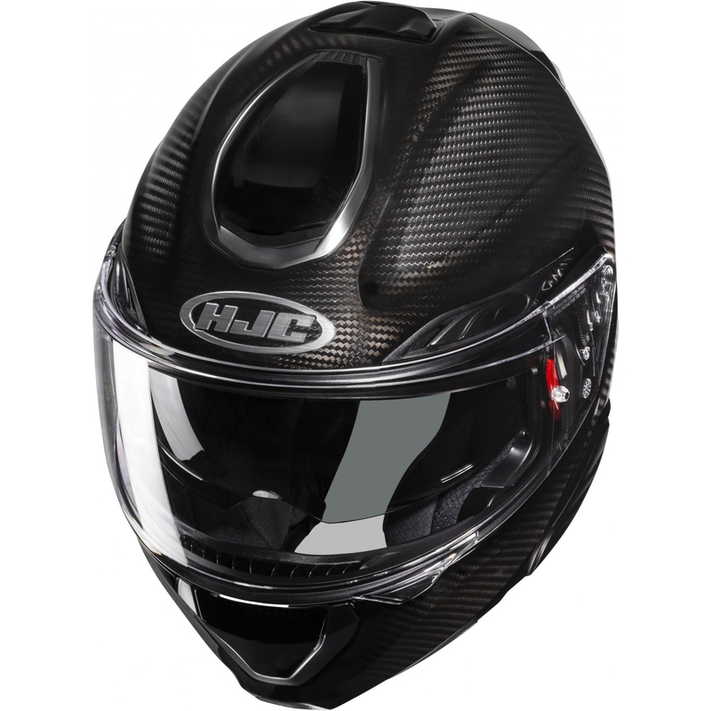 Casco de moto abatible HJC RPHA 91 CARBON negro