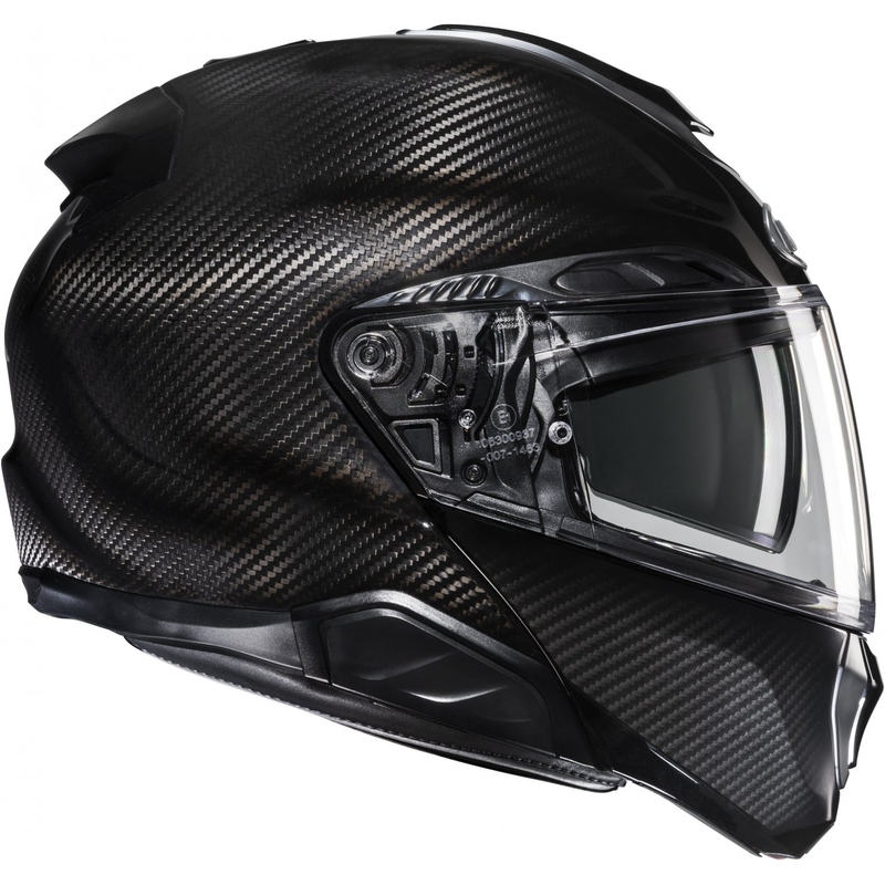 Casco de moto abatible HJC RPHA 91 CARBON negro
