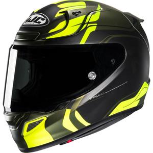 Casco integral de moto HJC RPHA 12 Lawin MC4SF negro y amarillo