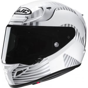 Casco integral de moto HJC RPHA 12 Ottin MC10 blanco-gris