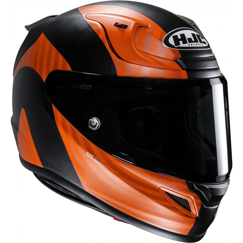 Casco integral de moto HJC RPHA 12 Ottin MC47SF negro-naranja-verde