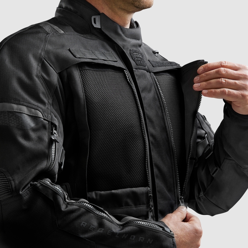 Chaqueta de moto Rebelhorn Cubby V negra