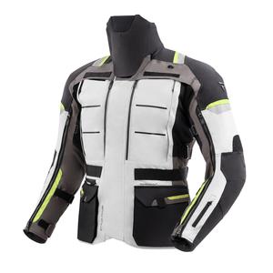 Chaqueta de moto Rebelhorn Cubby V negra-gris-amarilla fluo