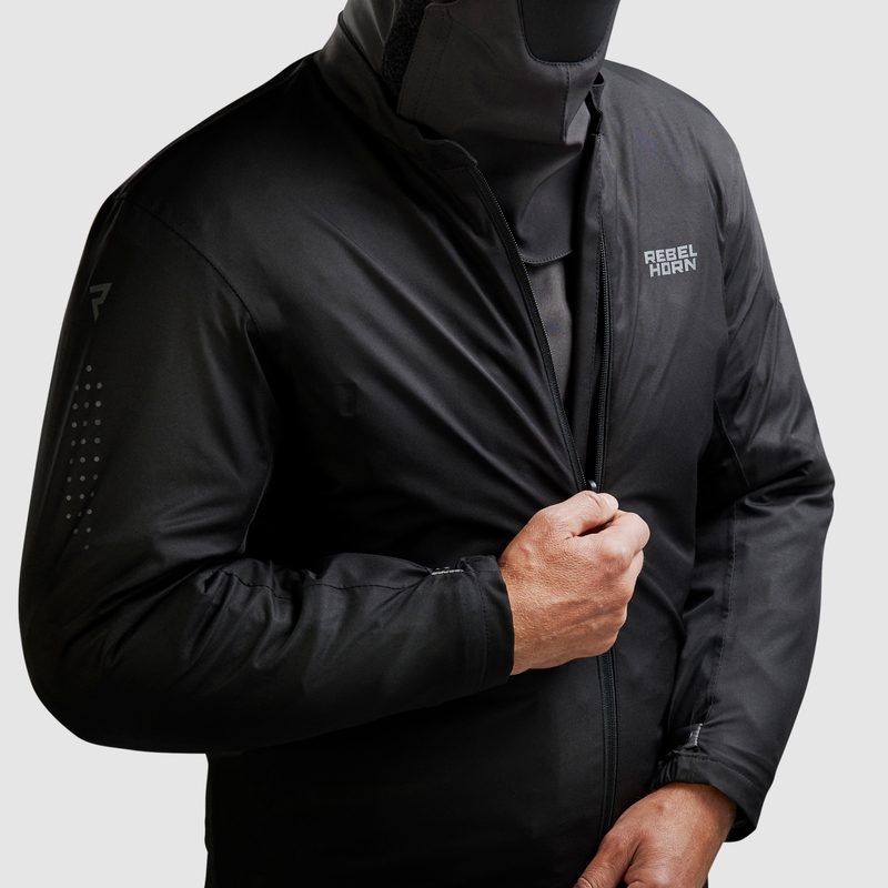 Chaqueta de moto Rebelhorn Cubby V azul-gris-roja