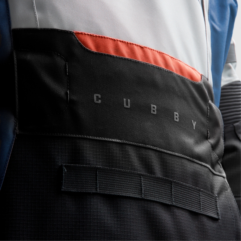 Chaqueta de moto Rebelhorn Cubby V azul-gris-roja