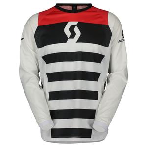 Maillot motocross Scott EVO RACE blanco-rojo