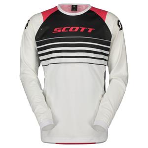 Maillot motocross Scott EVO SWAP blanco y rosa