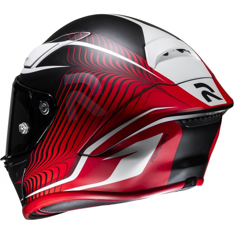 Casco integral de moto HJC RPHA 1 Lovis MC1SF rojo-negro-blanco liquidación