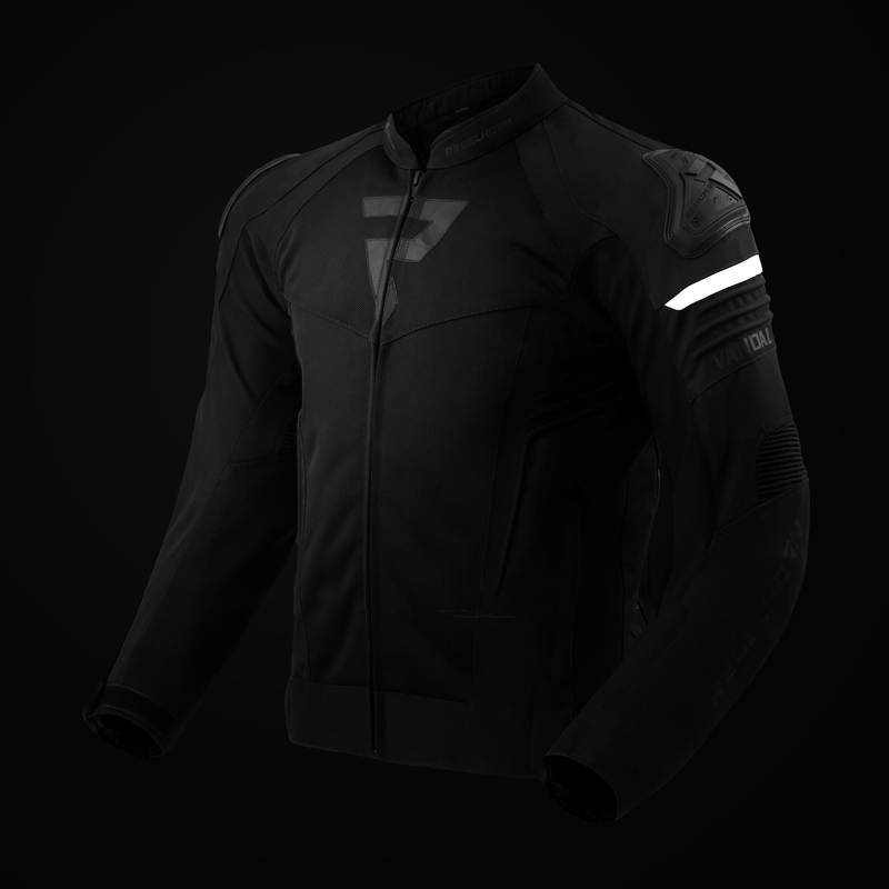 Chaqueta de moto Rebelhorn Vandal Mesh Negra