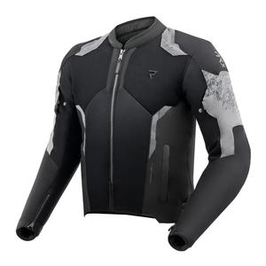 Chaqueta de moto negra y gris Rebelhorn Jax