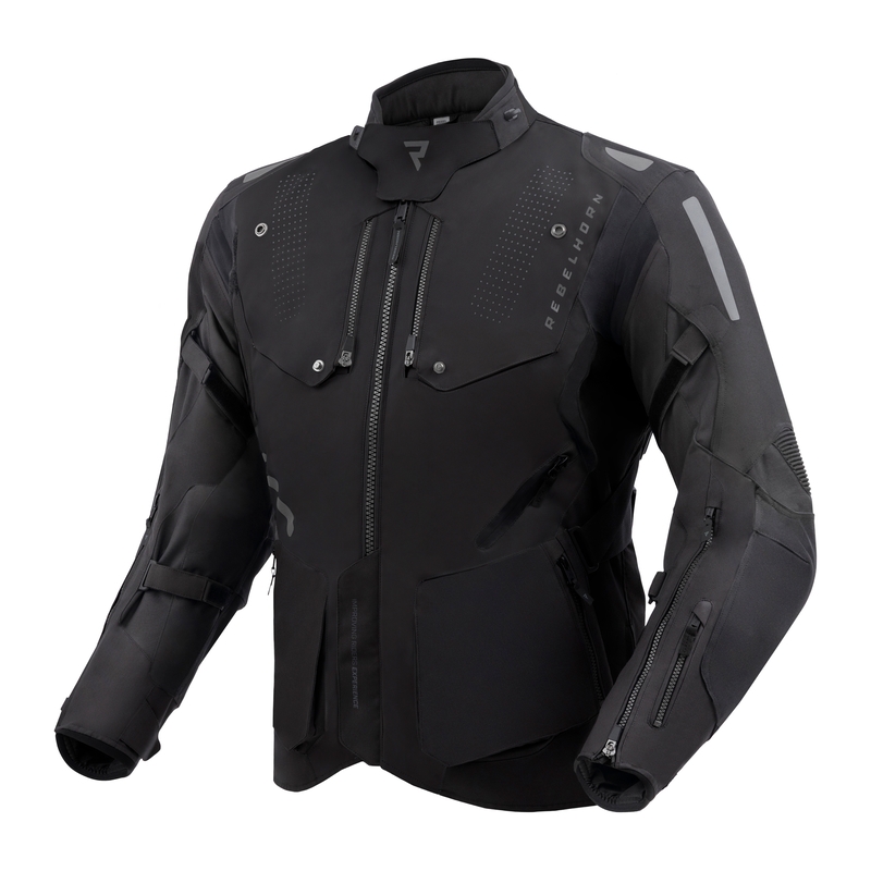 Chaqueta de moto Rebelhorn Hiker IV negra
