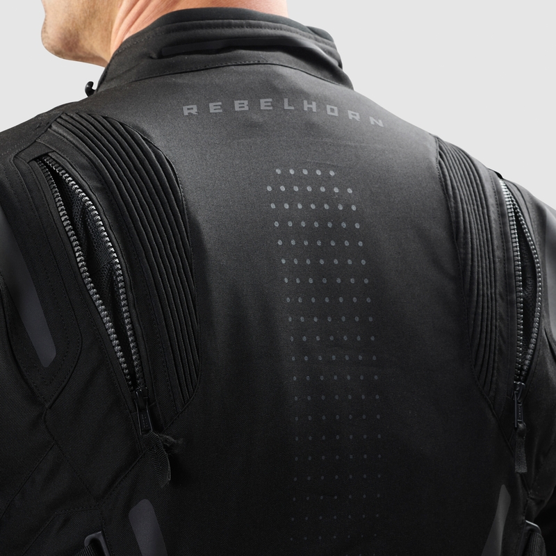Chaqueta de moto Rebelhorn Hiker IV negra